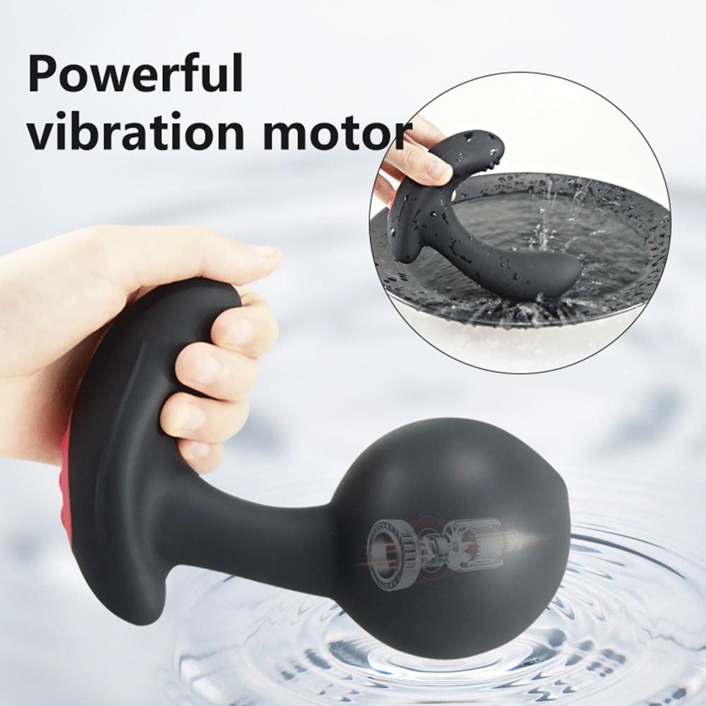 Wireless Remote Control Vibrating Inflatable Anal Plug - Adjustable Butt Plug for Women & Men, Portable Adult Toy for Anal