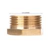 6Pcs Brass Pipe Fitting Reducer 3/4in To 1/2inch Reducer Hoses Tube Atapter