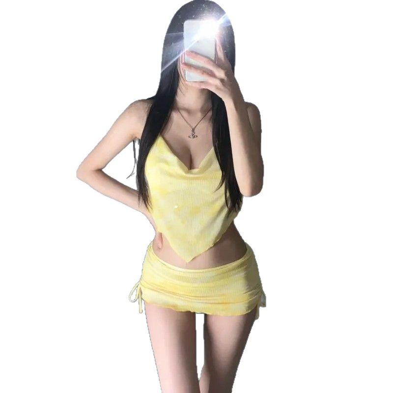 2025 Sexy Skirted Three-Piece Swimsuit Set: Slimming Bikini & Cover-Up for Vacation & Beach