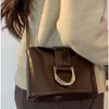 Korean Style Flap Crossbody Bags Fashion Design Versatile Saddle Bag Retro Bucket Bag  Outdoor