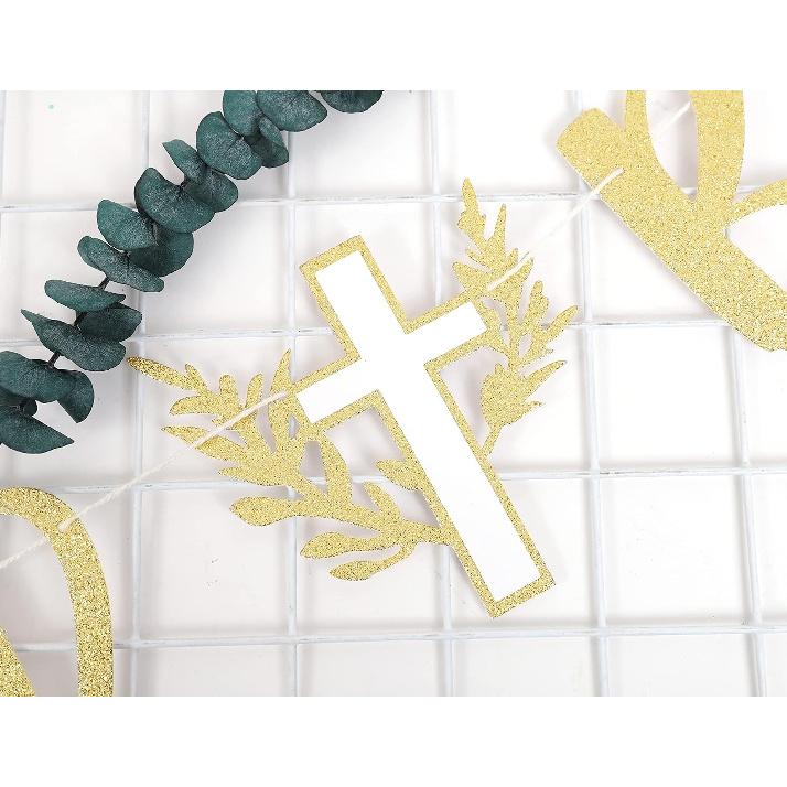 God Bless Decorations - Baptism & First Communion Banners, Garlands & Backdrops for Boy/Girl