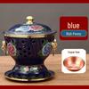 Qiwei Mini Pure Copper Enamel Hot Pot with Alcohol Stove