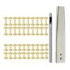 40 Sets Rivets and Burrs with 3.5 Rivet Punch Tool and Install Setting Tool for Leather Belt, Wallets, Handbags, Rope
