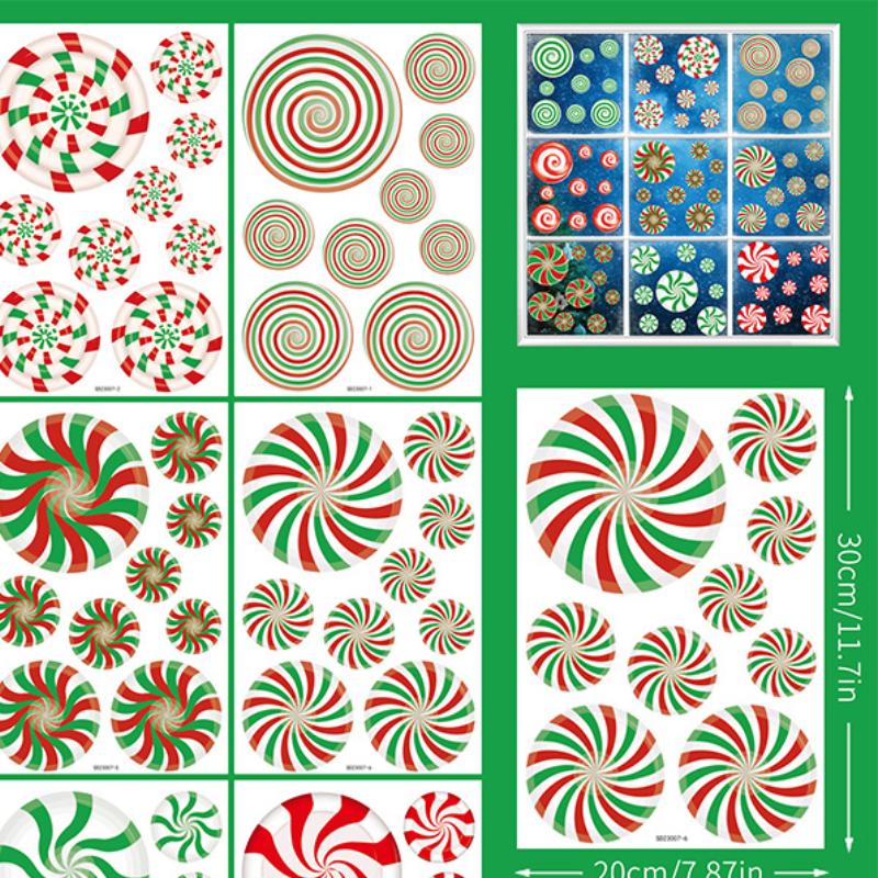 2023 Christmas Window Stickers, Double Sided Display Windows, Holiday Decorative Wall Stickers, Electrostatic Wall Stickers