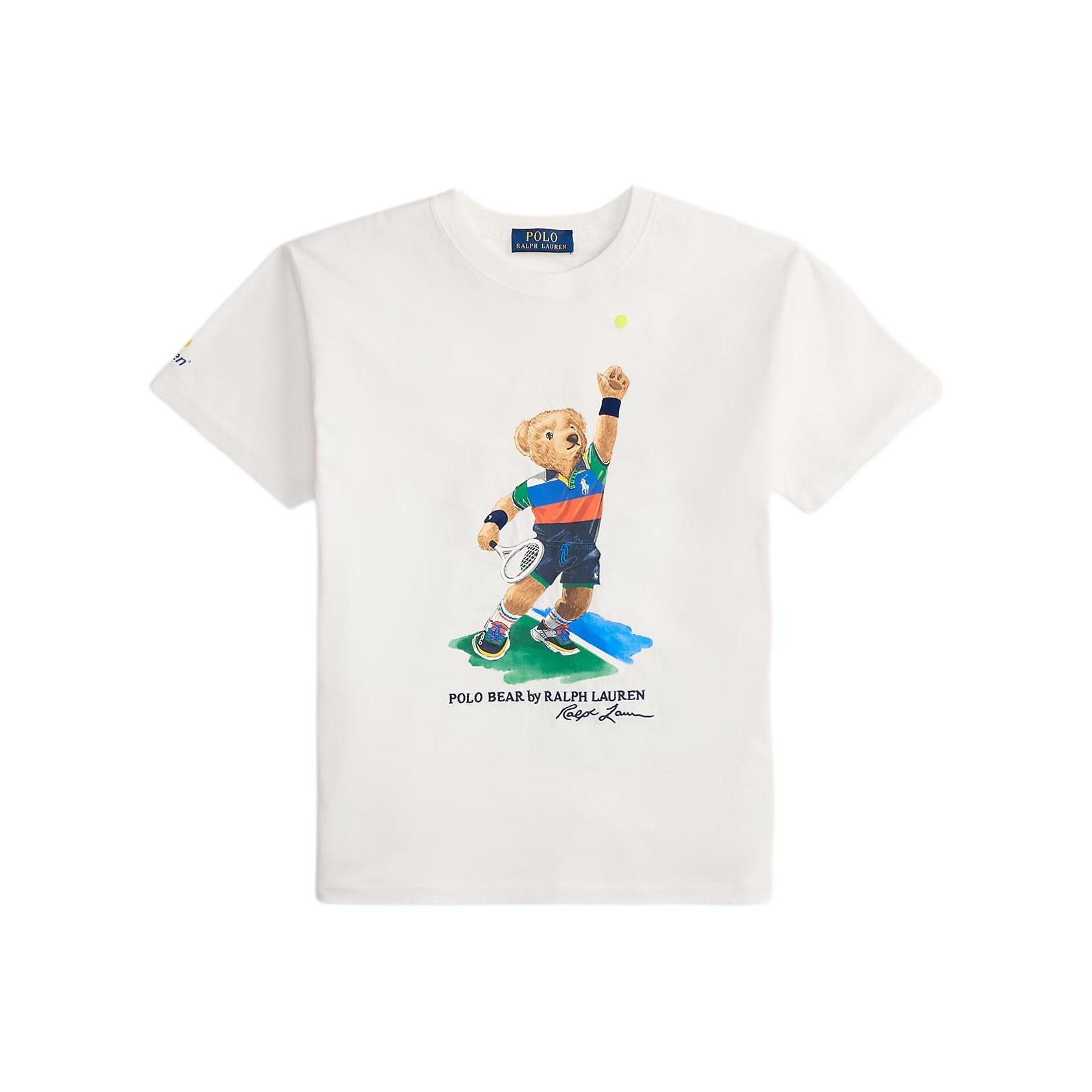 

Polo Ralph Lauren Поло Медведь Серия US Open Свободный крой Принт Медведя Круглый вырез Короткий рукав Футболка Женские топы 211A89206-001 XL
