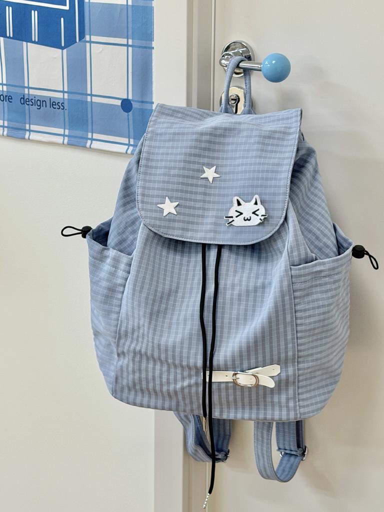 Schultasche neue japanische niedliche Katzenrucksack weiblicher Schüler große Kapazität leicht Cartoon Schmerzbeutel Schultasche Ausflugsrucksack