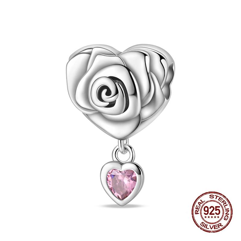 Neue Kupfer Romantische Liebesbrief Hochzeit Ringe Charms Perlen Passend für 3mm Original Armband DIY Schmuck Verlobungsgeschenke