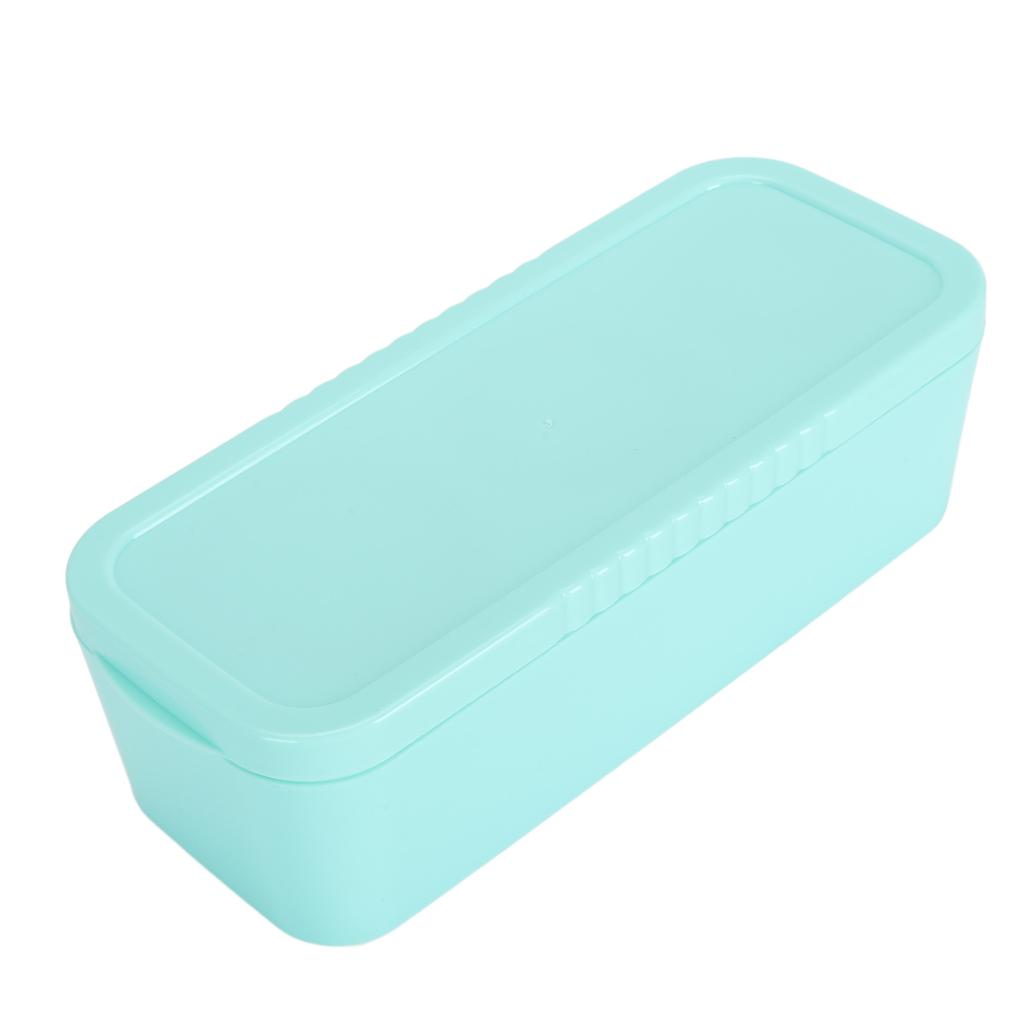 Ice Cube Tray for Tumbler Silicone Ice Maker for Making 3 Hollow Cylinder with Lid and Bin for Freez