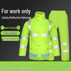 Reflective Raincoat and Pants Set for Traffic Safety and Rain Protection