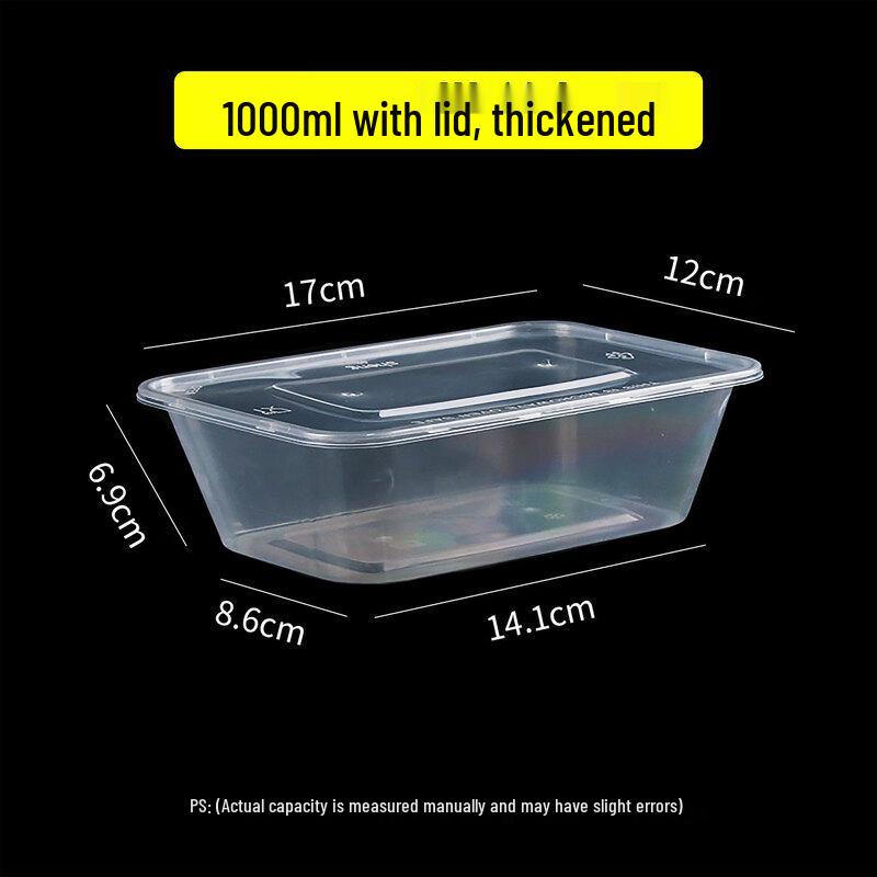 Biaoxing Rectangular Disposable Meal Box Max 500ml