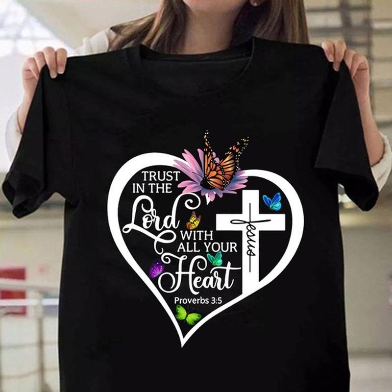 Lord with Your Heart Print Women T Shirt Short Sleeve O Neck Loose Women Tshirt Ladies Tee Shirt Tops Clothes Camisetas Mujer