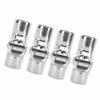 4pcs Boat Pipe Connector 22mm Stainless Steel Folding Swivel Tube Connector Hardware for Marine Yachet