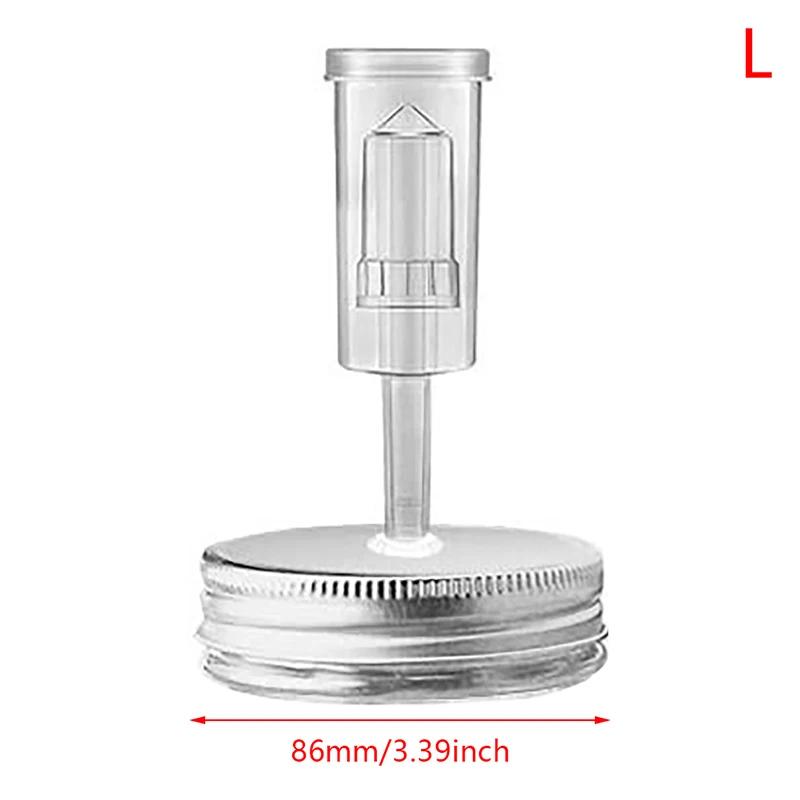 Hot 86mm/70mm Wide Mouth Mason Jar Fermentation Lid Keep Food Submerged Kit