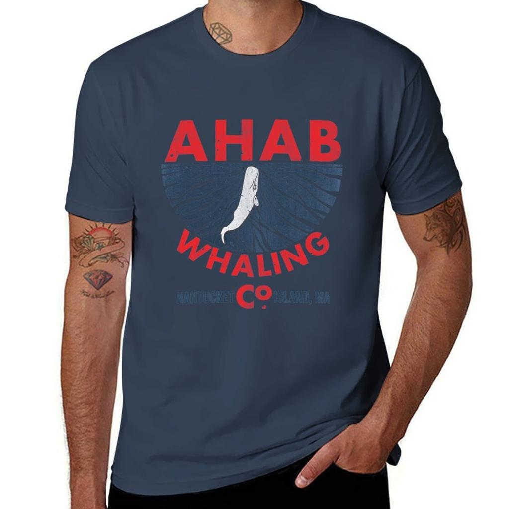 Ahab Whaling Company (Moby Dick) T-Shirt t shirts for man cotton anime t shirts for man t shirt man plain T-Shirt
