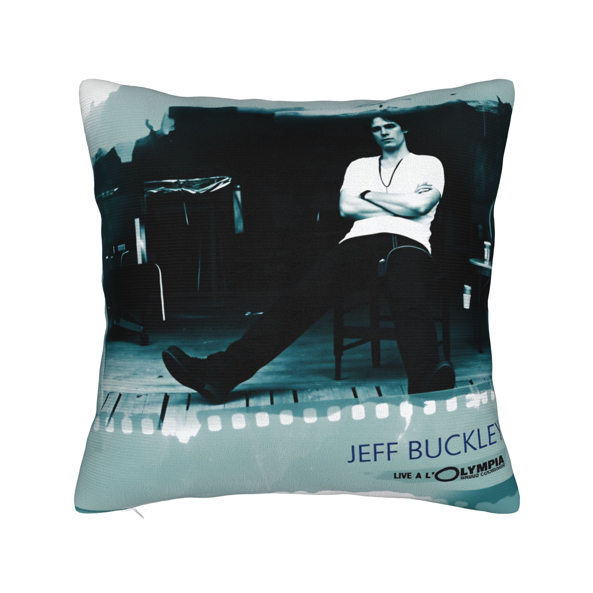

J-Jeff B-Buckley Singer Pillow Case Novelty Pillow Cover Comfy Pillowcases For Sofa Home Decoration 50*50cm