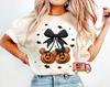 Comfort Colors Retro Coquette Bow Disney Halloween Shirt, Disney Mickey & Minnie Pumpkin Coquette Shirt