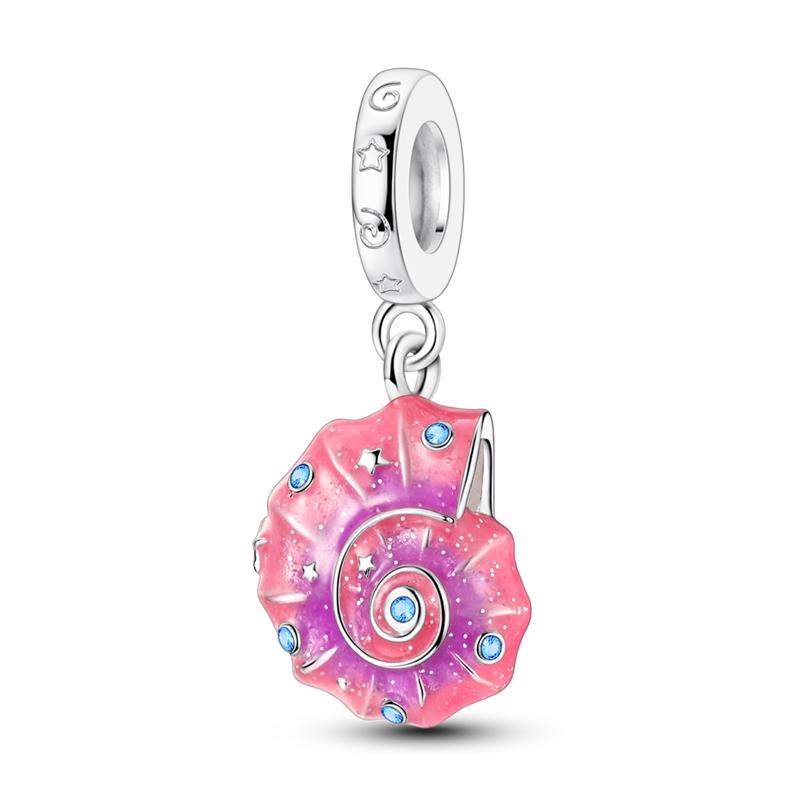 Summer Series Original 925 Sterling Silver Charms Bead Blue Marine Life Pendant Fit Original Bracelet For Women Jewelry Gift
