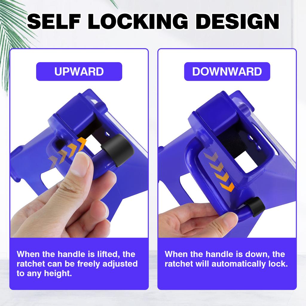 DayPlus 2pc 3 Ton Heavy Duty Steel Axle Stands for Car Van, 9-Stage Adjustable Range of 290-430mm Repair Lifting Tool Jack Stand