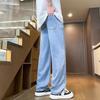Summer and Autumn New High-end Retro Drape Loose Straight Casual Elastic Jeans Men's Trendy MEN