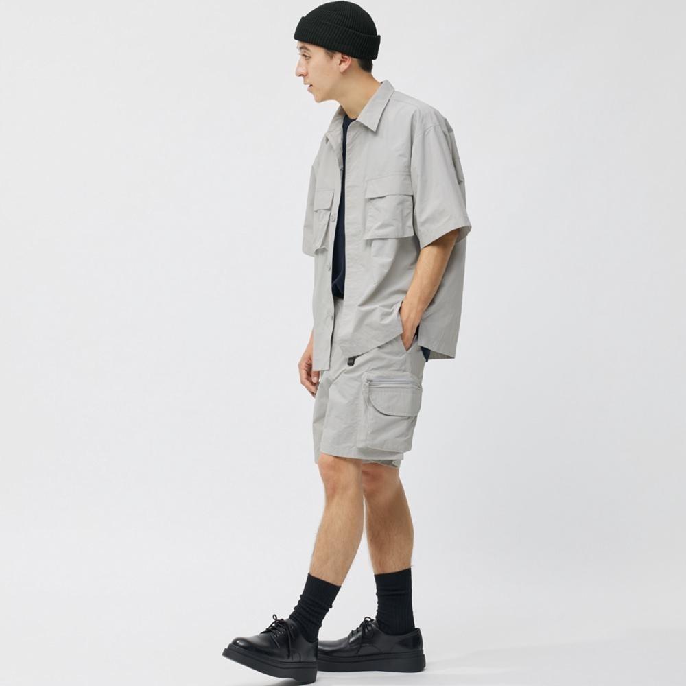 

Gu By Uniqlo Nylon Cargo Shorts 02 LIGHT GRAY/XXL