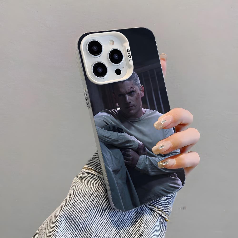 TV P-Prison Break Phone Case For IPhone 17 Pro Max 15 Pro 16 14 Plus 12 13 Mini 11 Pro Shockproof Colorful Cover