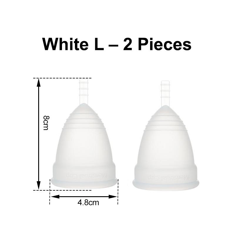 Medical Silicone Menstrual Cup – Leak-Free, Reusable Period Cup for Women, Up to 12 Hours Protection, Soft & Comfortable XS/S/L 4 Colors