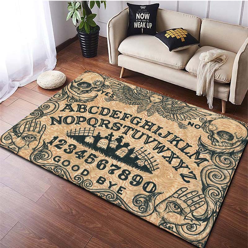 Ouija-Brett, großer Teppich für Wohnzimmer, Teppich, Schlafzimmer, Badematte, weicher Teppich, Heimdekoration