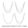 4pcs Pants Chain Multi Layer Wallet Chain Charm Jeans Chains Pocket Punk Chain Hip Hop Rock Style Chains for Women Girls