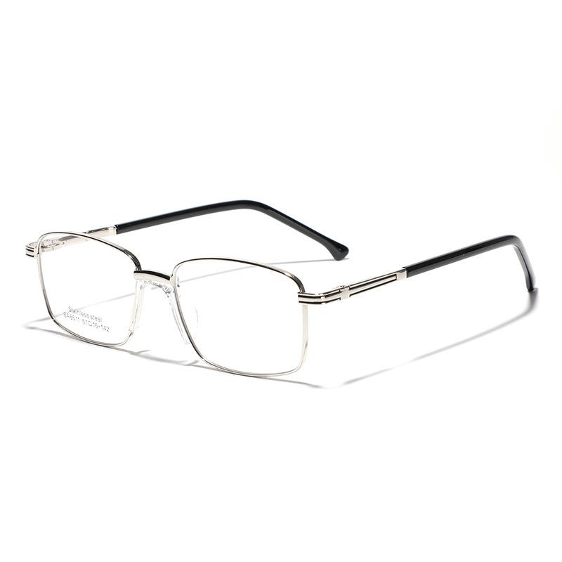 Brille Sattelnasensteg Quadratische Fassung Brille Herren Einfache Pendlerbrille Flache Brille Damen