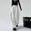 American High Street Women's Grey Wide-Leg Casual Pants 2025 - Spring/Autumn Trend
