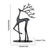 Christmas Reindeer Decor Resin Xmas Figurines Modern Christmas Decor Reindeer Figurine Elk Statue Elegant Indoor Holiday Decor