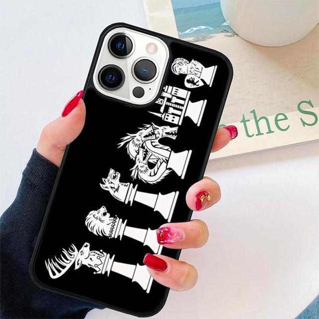 Schachbrett Muster Handyhülle Cover Für iPhone 17 Air 15 16 14 13 12 Pro Max 11 Pro Max Plus Hülle Shell