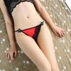 Erotic Panties Sexy Women G-String Contrast Lace Satin Thongs Seamless Thin Belt Female Lingerie Underwear Low Waist Comfortable Bikini Briefs
