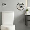 Humorous Restroom Sign Vintage Wooden Bathroom This Is A Not Cafe Shelf Decor Funny Wall Art Rustic Hanging Round Plaque for Farmhouse Washroom Door
