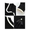 Knitted T-shirt with Lace Spring and Autumn New Style Doll Neck Knitted Sweater for Women