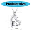 Heart Pendant Necklace for Ashes, Heart Charm Necklace Wedding Necklace Bride Wedding Jewelry for Women Girl Birthday
