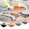 Wool Cashmere Blend Blanket 127x152 Cm Dual Tone Patchwork Letter Pattern Soft Warm Throw for Home and Travel Use