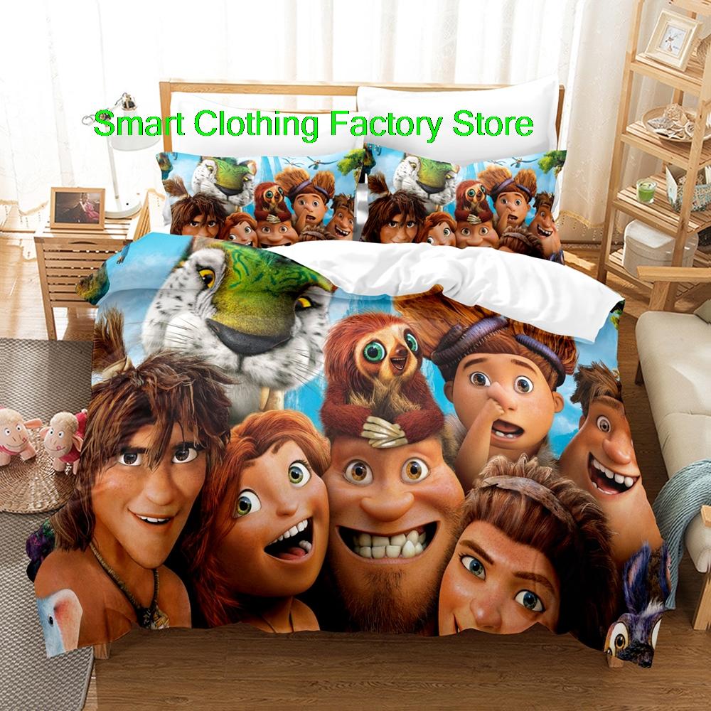 The Croods A New Age Bedding Set Single Twin Full Queen King Size Bed Set Teenagers Bedroom DuvetcoverSets Fashion Bed Sheet Set