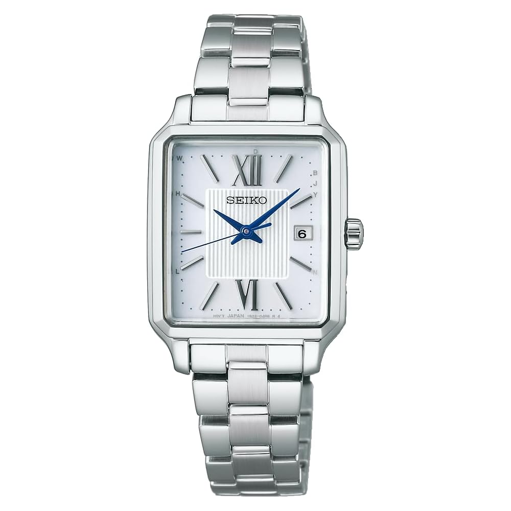 Seiko Selection Ladies S Series Solar Radio Square Watch with Date SWFH137