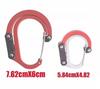 High-Quality D-Type Aluminum Carabiner with Lock – Quick Release Buckle for Outdoor Tactical Tools & Camping.