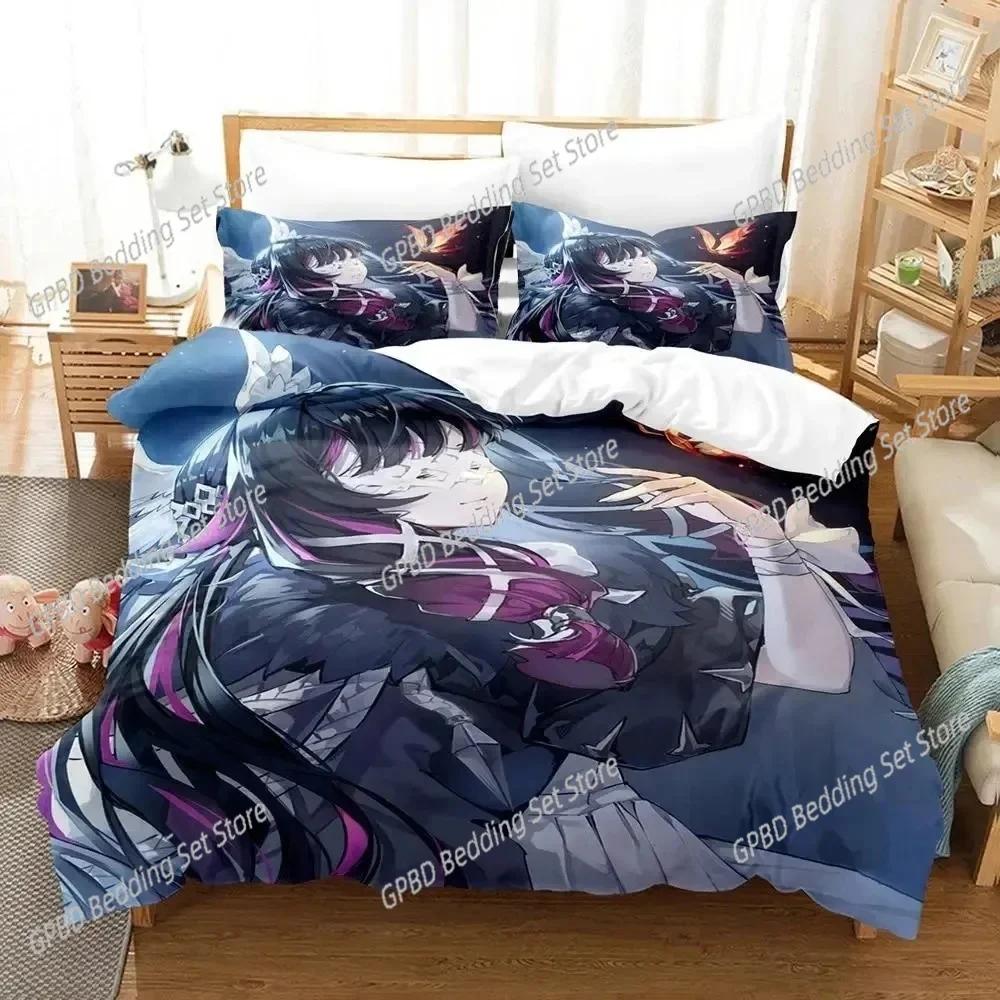 Anime Game Genshin Impact Columbina Comfortable Duvet Cover Pillowcase Bedding Set Children Bedroom Decoration Home Textile