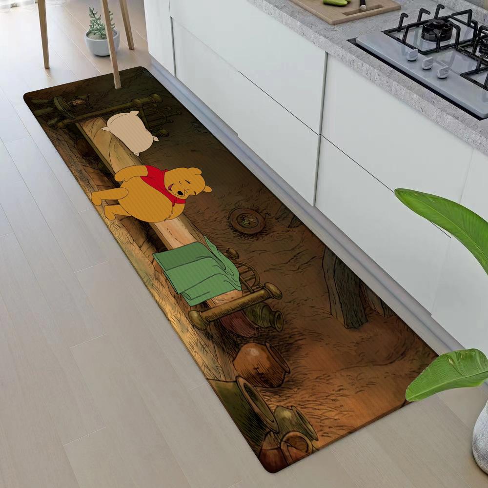 Entrance Front Door Doormat Winnie the Poohs Non-slip Kitchen Rug Living Room Rugs Balcony Bathroom Foot Mat Floor Mats Carpet