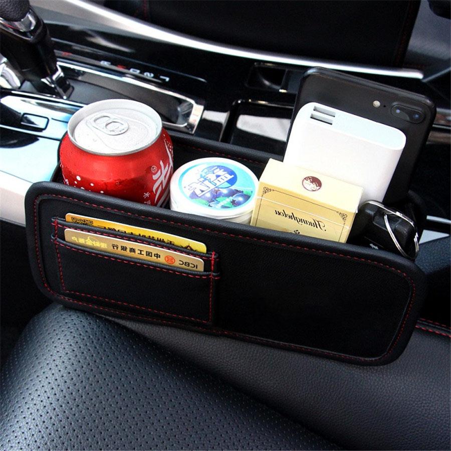 1x Car Seat Crevice Storage Box Seats Gap Organizer Pockets Phone Holder Pocket
