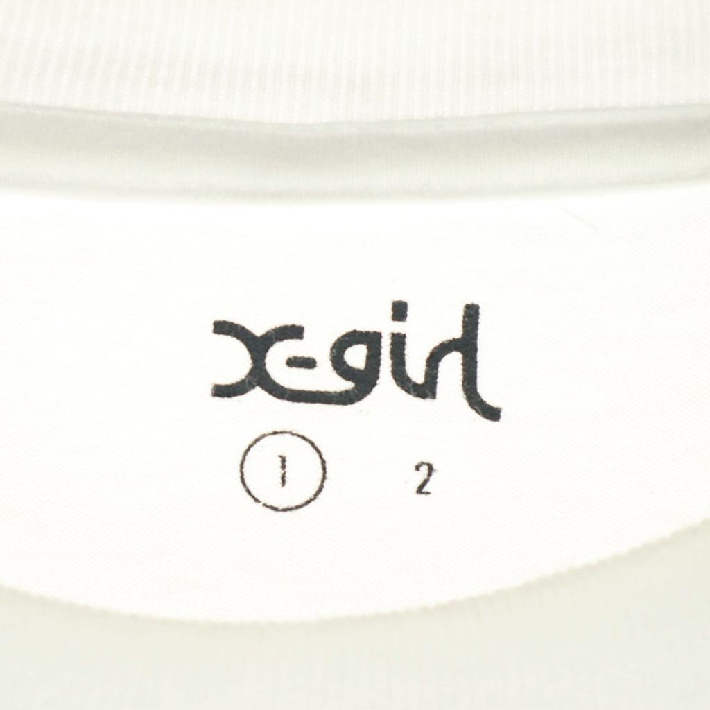 X-girl Short sleeve Round neck T-shirt S white Women Used