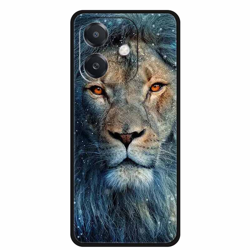 For OPPO A20 Case A 20 Phone Cover Lion Wolf Black Silicone Soft Back Cover Case For OPPO A40 A40m A60 5G Case A 40 A 60 Coque