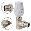 Thermostatic Radiator Valve DN20 DN15 White Silver Precise Special Valve 1 Pc Copper For Floor Heating Multiple Settings