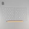 1Set Leather Printing Stamping Tool, Leather Lettering Punch Translucent Leather Goods Printing Tool Movable Type Copper Mold