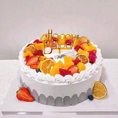 Simulated Birthday Cake Model Crafts Fake Fruit Cake Mold Decoration Shop Window Sample Display Home Ornaments Photography Props