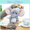 Cute Standing Elephant Plush Keychain With Soft Short Pile For Bag Decorations