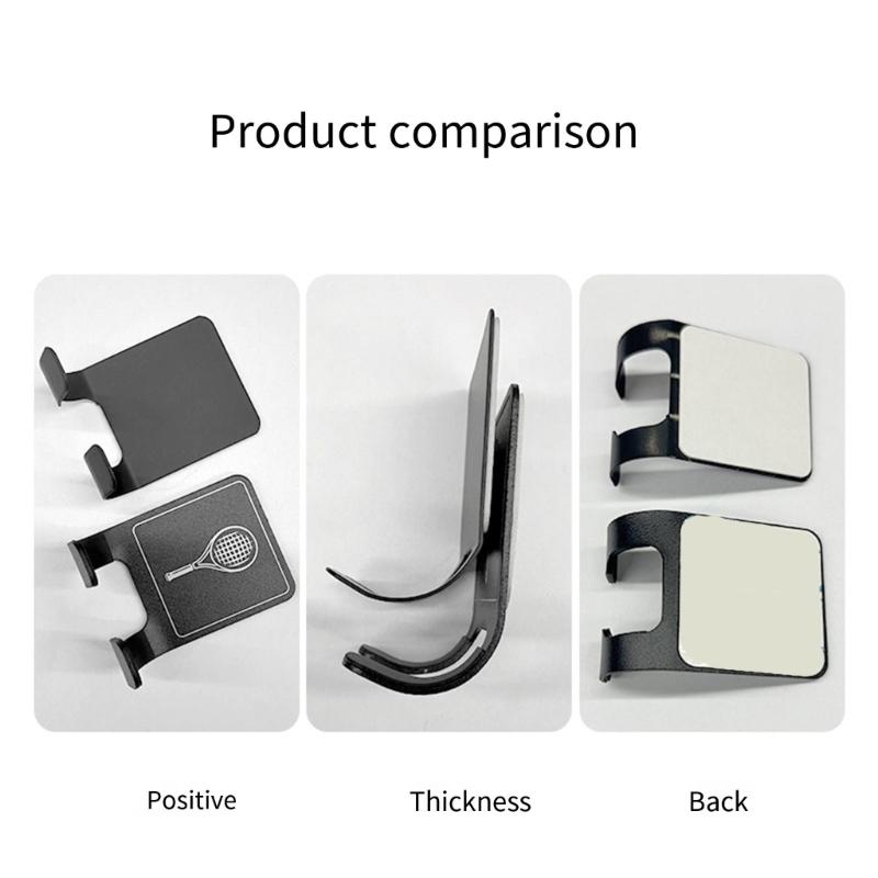 Badminton Racket Holder Stainless Steel Wall Hook Wall Mounted Racket Holder Tennis Racket Storage Rack Easy to Use